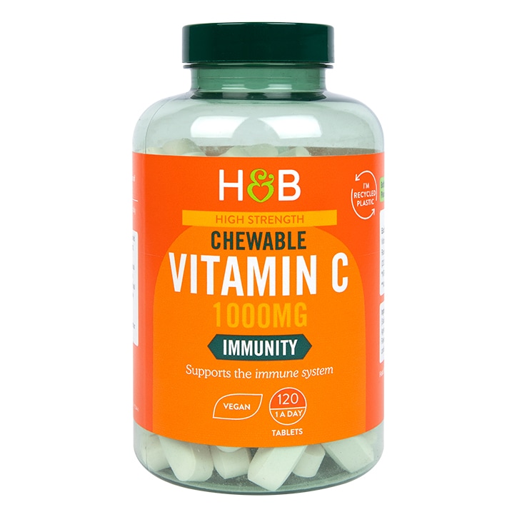 Holland & Barrett High Strength Chewable Vitamin C 1000mg 120 Tablets-1