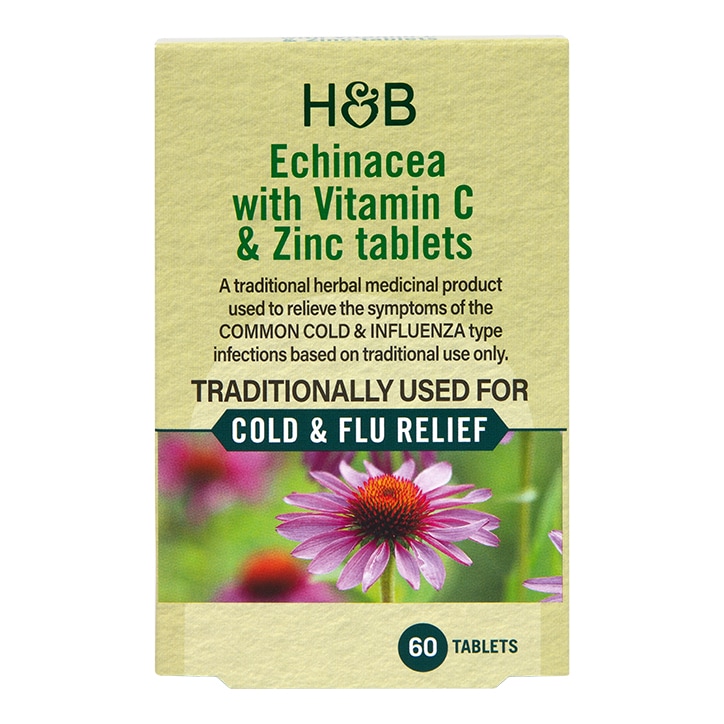 Holland & Barrett Echinacea with Vitamin C & Zinc 60 Tablets-1