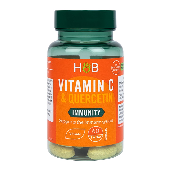 Holland & Barrett Quercetin Plus Vitamin C 60 Tablets-1