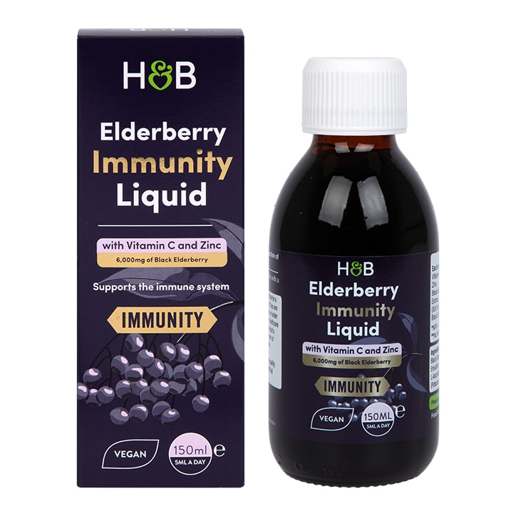 Holland & Barrett Elderberry Immunity Liquid with Vitamin C & Zinc-1