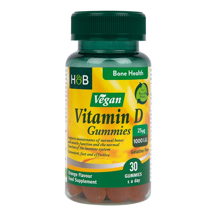 Holland & Barrett Vegan Vitamin D  1000 I.U 25ug 30 Gummies-1