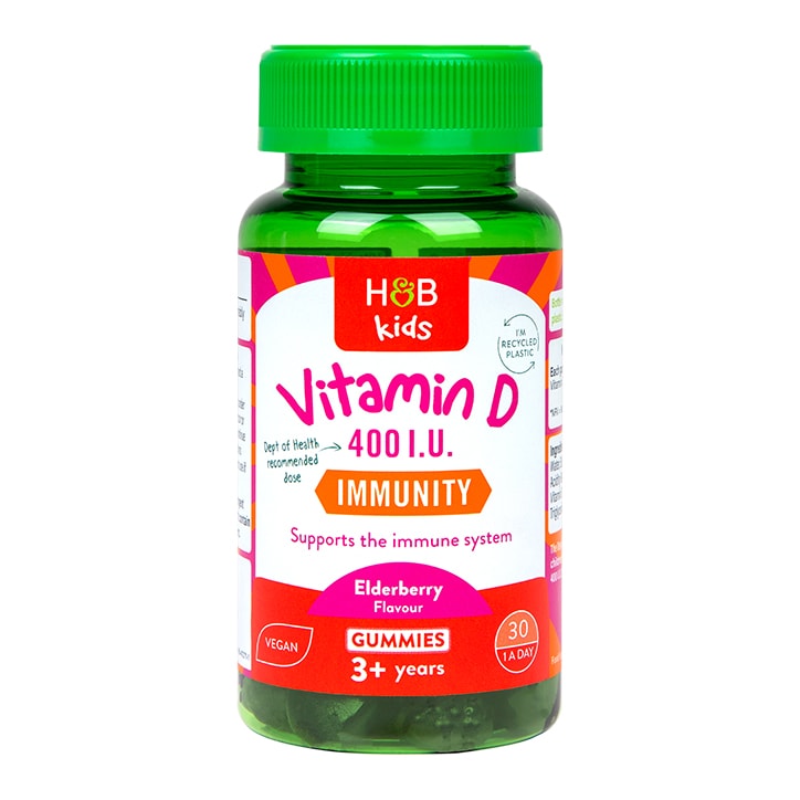 Holland & Barrett Kids Vitamin D 10µg 30 Gummies-1