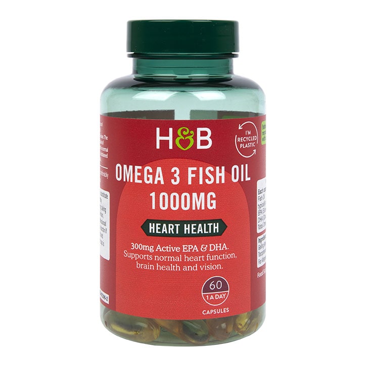 Holland & Barrett Omega 3 Fish Oil 1000mg 60 Capsules-1
