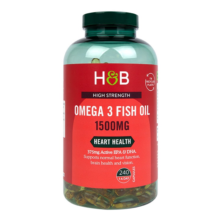 Holland & Barrett Omega 3 Fish Oil 1500mg 240 Capsules-1
