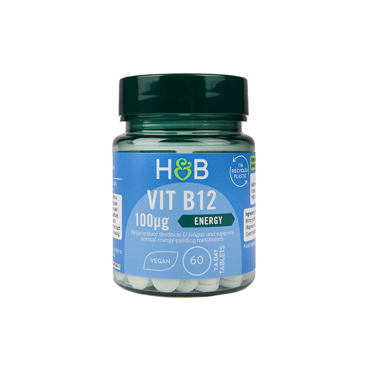 Holland & Barrett Vitamin B12 100ug 60 Tablets-1