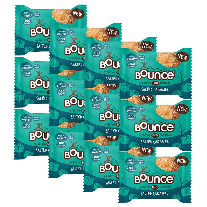 Bounce Salted Caramel Filled Protein Ball 12x 35g-1