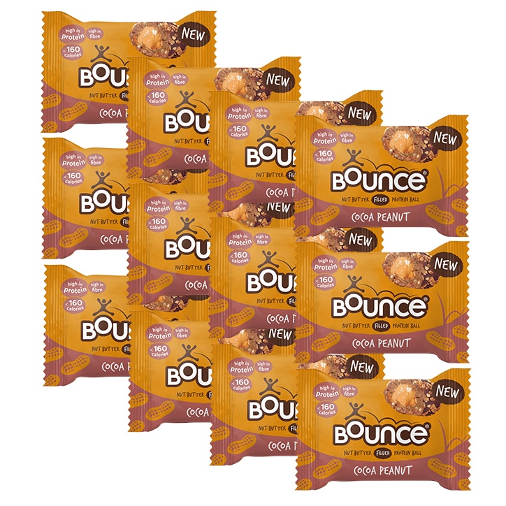 Bounce Peanut Butter Filled Cocoa Protein Ball 12x 35g-1