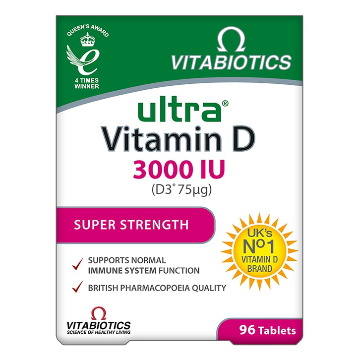Vitabiotics Ultra Vitamin D 3000IU 96 Tablets-1