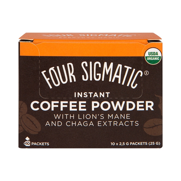 Four Sigmatic Instant Organic Coffee With Mushroom Lion's Mane 10 Sachets-1
