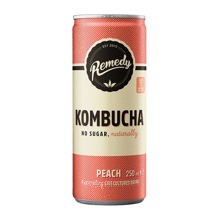 Remedy Kombucha Peach 250ml-1