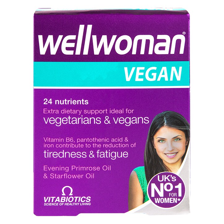 Vitabiotics Wellwoman Vegan Extra Dietary Support 60 Tablets-1