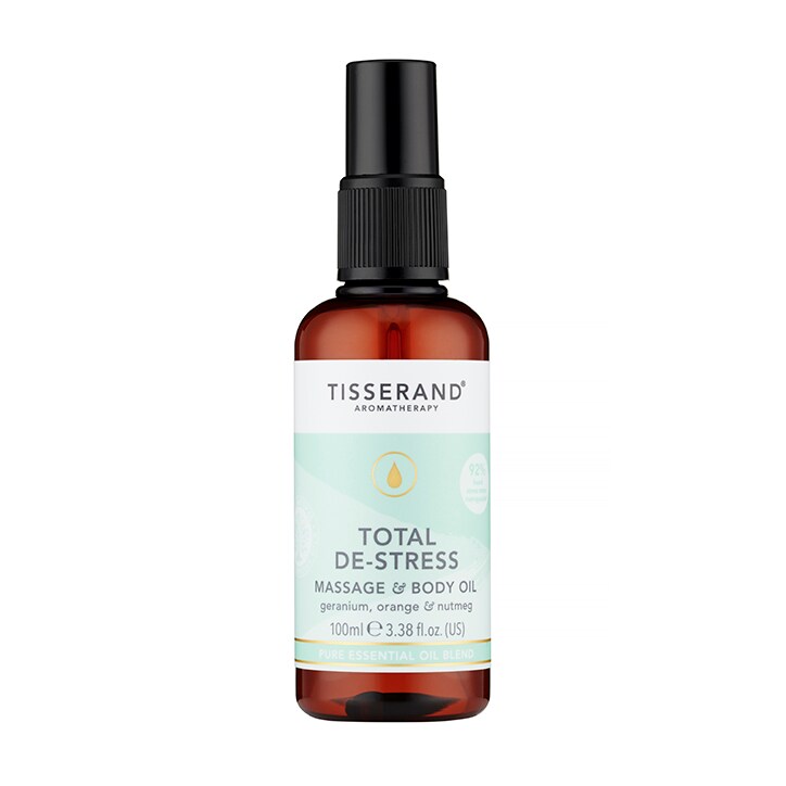 Tisserand Total De-Stress Massage & Body Oil 100ml-1