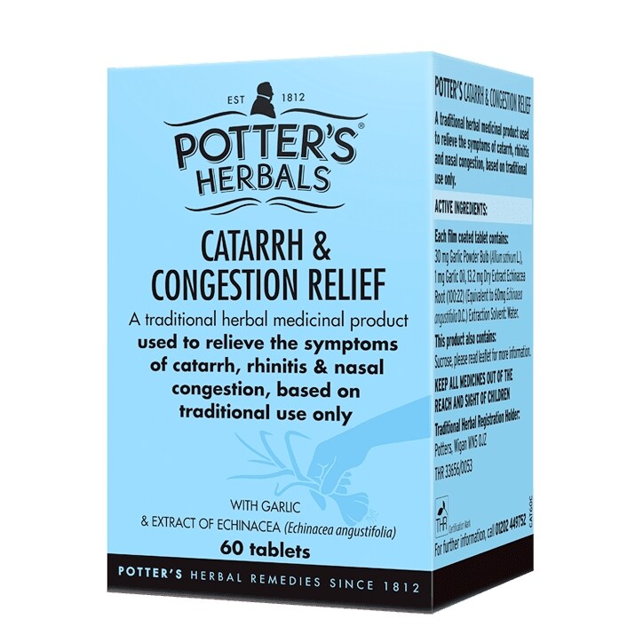 Potters Catarrh & Congestion Relief Tablets-1