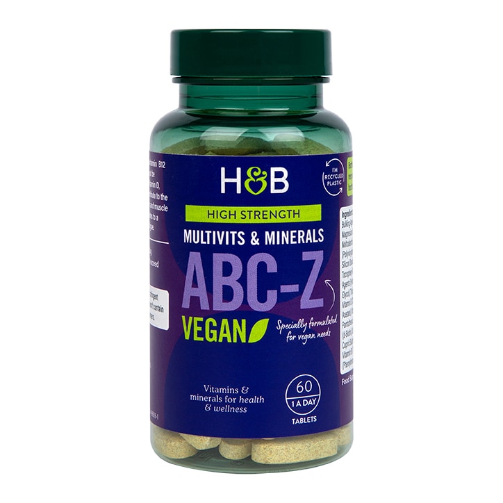 Holland & Barrett High Strength ABC to Z Vegan Multivitamins 60 Tablets-1