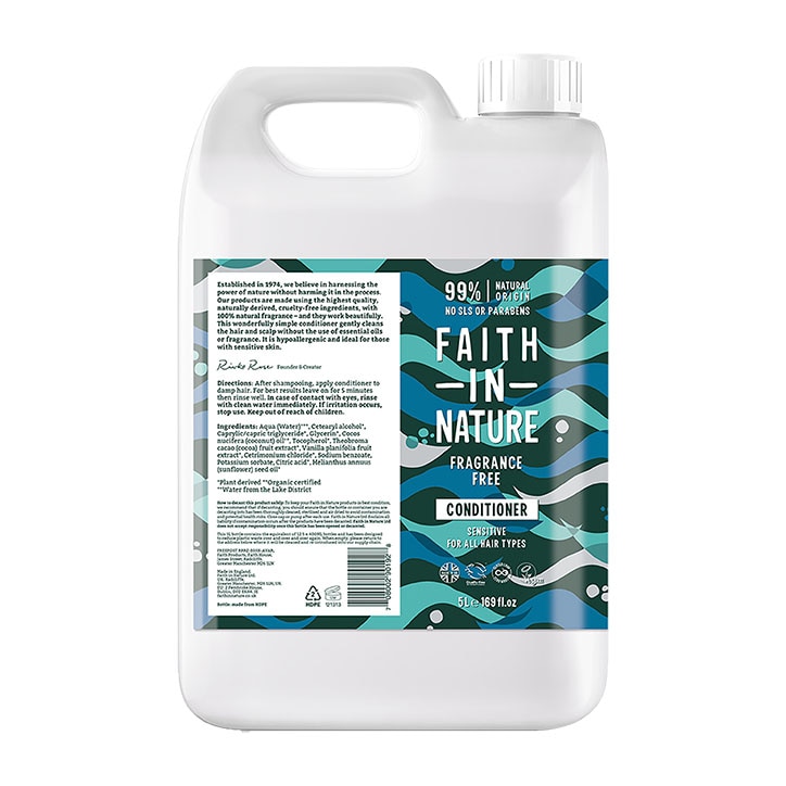 Faith in Nature Fragrance Free Conditioner 5L-1