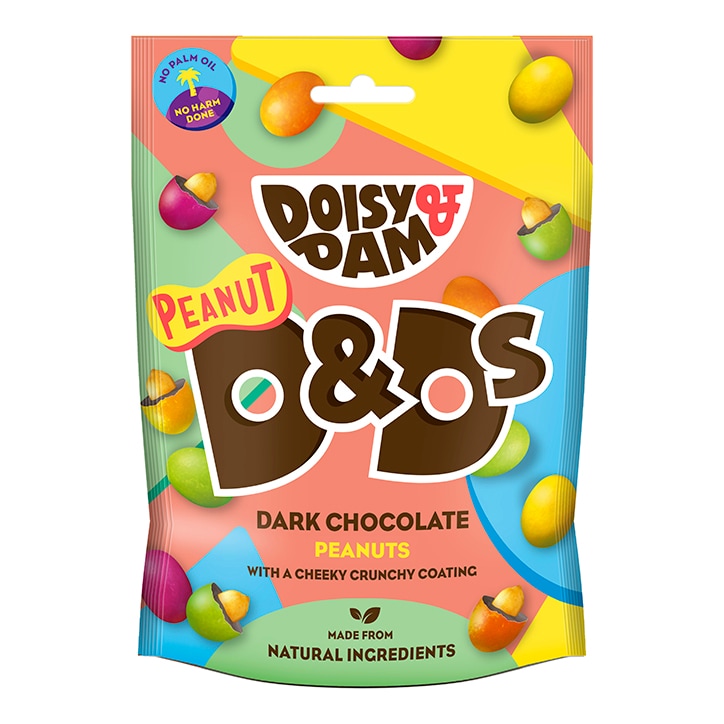 Doisy & Dam Peanut D&Ds Vegan Dark Chocolate 80g-1
