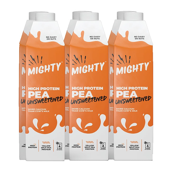 Mighty High Protein Unsweetened Pea Milk 6 x 1L-1