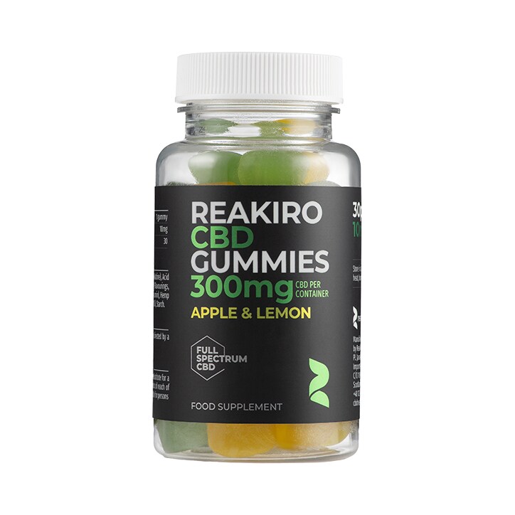 Reakiro CBD 10mg Apple & Lemon Flavour 30 Gummies-1