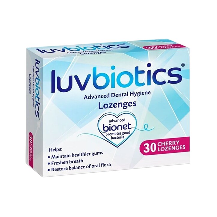 Luvbiotics Advanced Dental Hygiene Cherry Lozenges-1