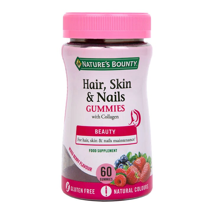 Nature's Bounty® Hair, Skin and Nails with Biotin 60 Gummies-1