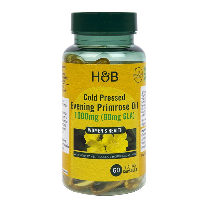 Holland & Barrett Cold Pressed Evening Primrose Oil 1000mg 60 Capsules-1