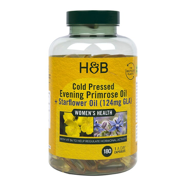 Holland & Barrett Evening Primrose Oil + Starflower Oil 180 Capsules-1