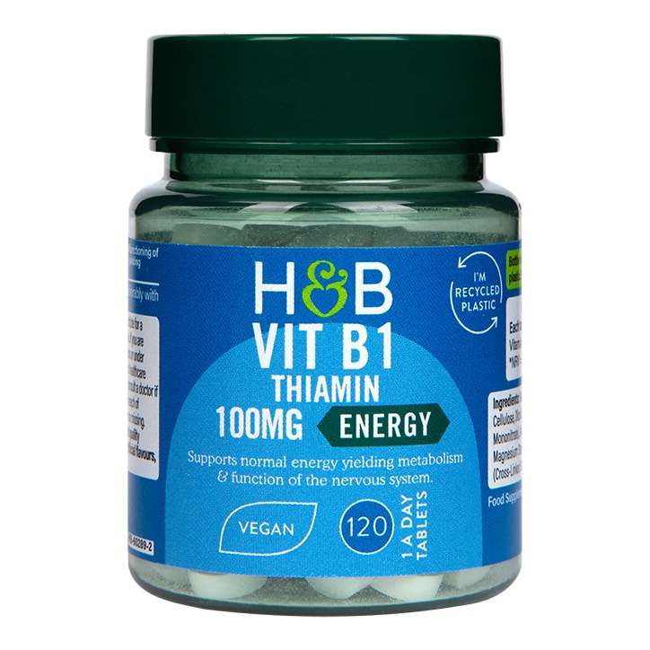 Holland & Barrett Vitamin B1 + Thiamine 100mg 120 Tablets-1