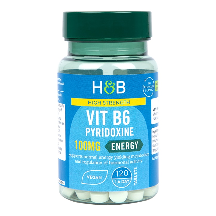 Holland & Barrett High Strength Vitamin B6 + Pyridoxine 100mg 120 Tablets-1
