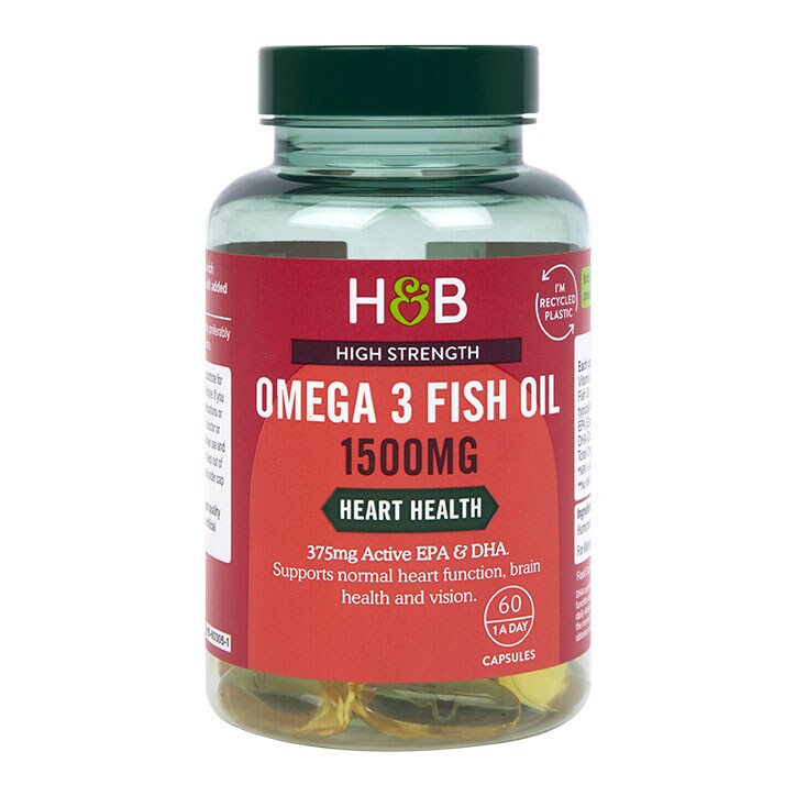Holland & Barrett Omega 3 Fish Oil 1500mg 60 Capsules-1
