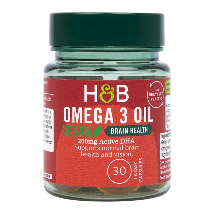 Holland & Barrett Vegan Omega 3 Oil 500mg 30 Capsules-1
