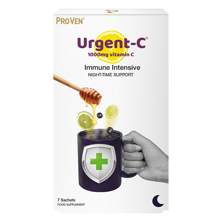 Pro-Ven Urgent-C 1000mg Vitamin C  Night-time Support 7 Effervescent Sachets-1
