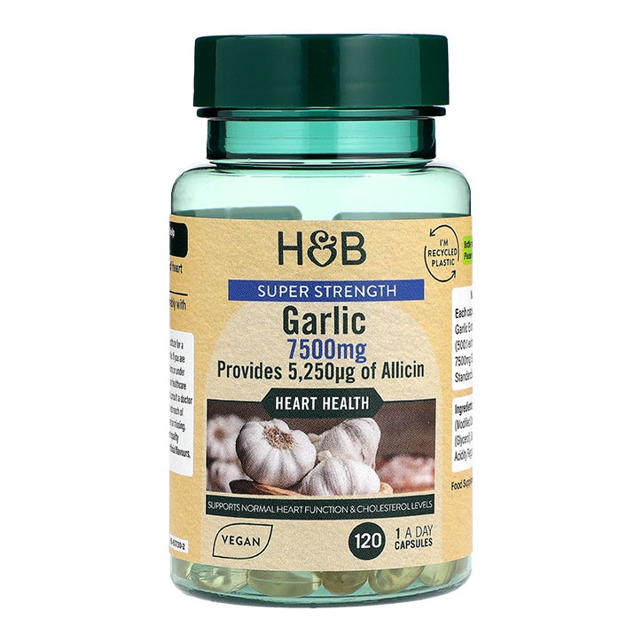 Holland & Barrett Super Strength Garlic 7500mg 120 Capsules-1