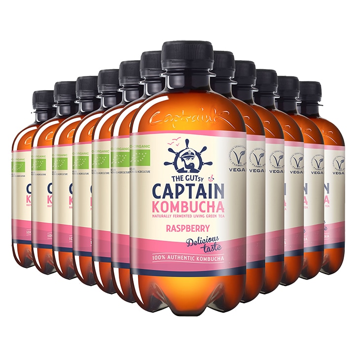 The GUTsy Captain Kombucha California Raspberry Bio-Organic 12 x 400ml-1