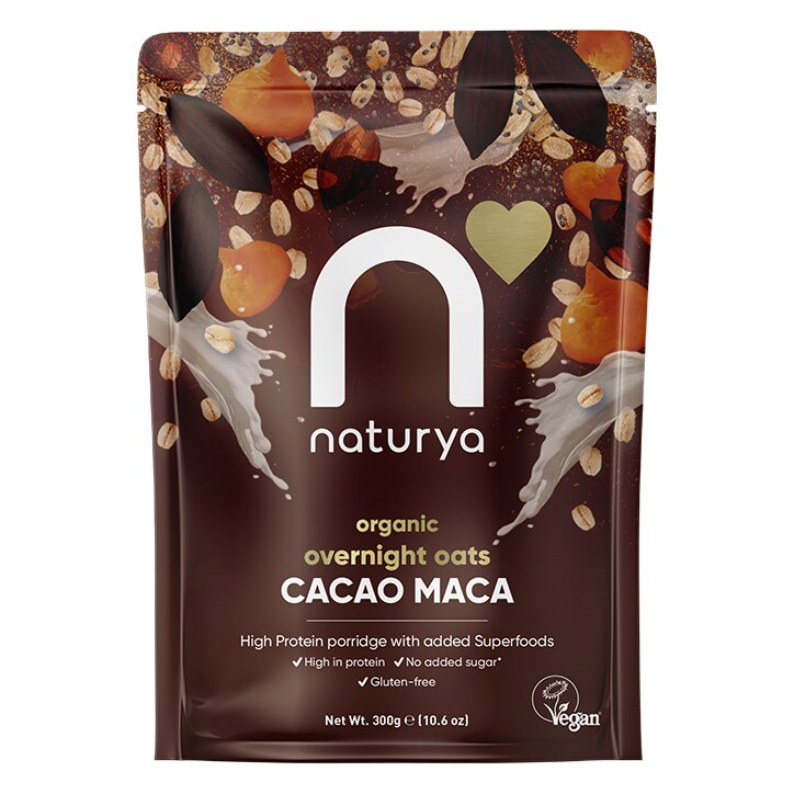 Naturya Overnight Oats Cacao Maca Organic 300g-1