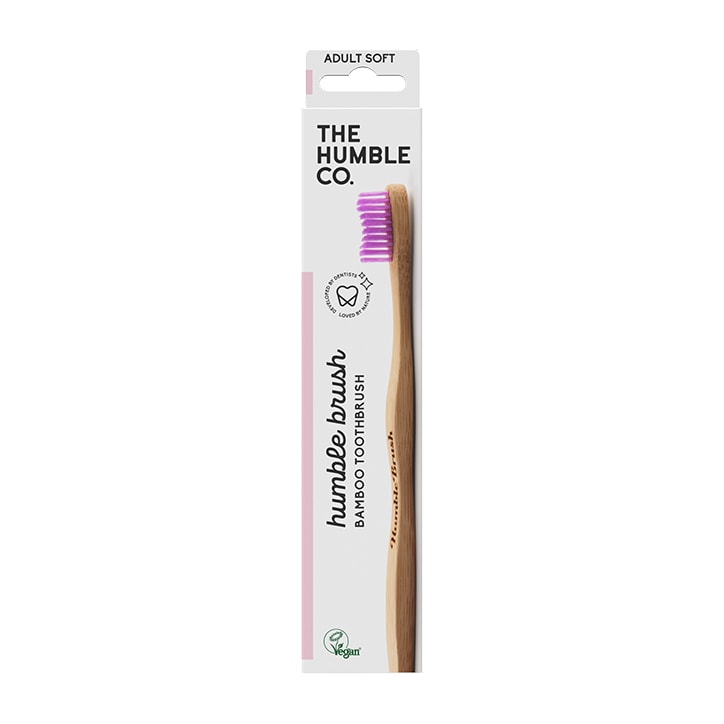 Humble Bamboo Adult Soft Bristle Toothbrush (Blue, Purple, White or Green)-1