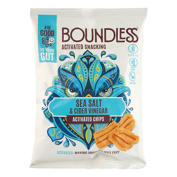 Boundless Sea Salt & Cider Vinegar Activated Chips 23g-1