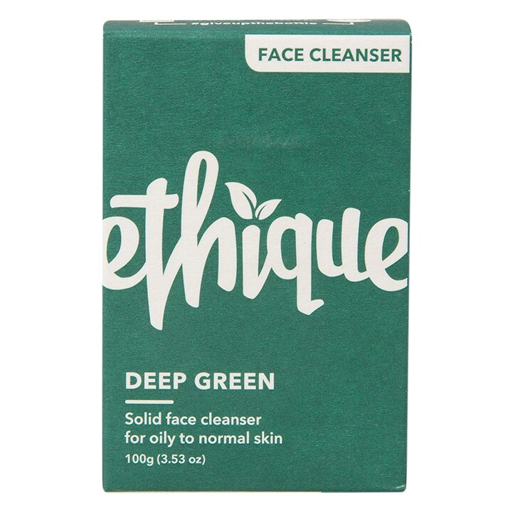 Ethique Deep Green - Solid face cleanser for balanced to oily skin 100g-1