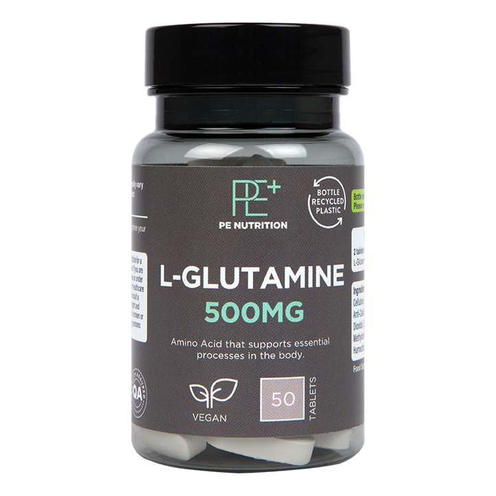 PE Nutrition L-Glutamine 500mg 50 Tablets-1