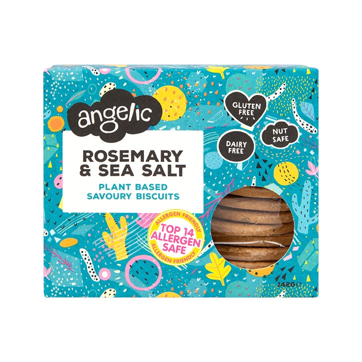 Angelic Free From Rosemary & Sea Salt Savoury Biscuits 142g-1