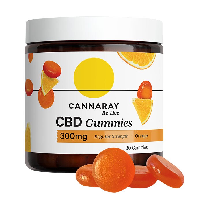 Cannaray CBD 10mg Regular Strength 30 Gummies-1