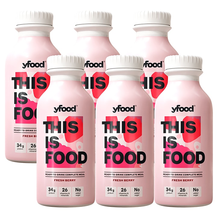Yfood Ready to Drink Complete Meal Fresh Berry Drink 6 x 500ml-1