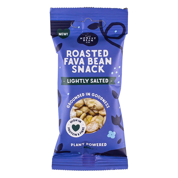 The Honest Bean Co Roasted Fava Bean Snack Lightly Salted 40g-1