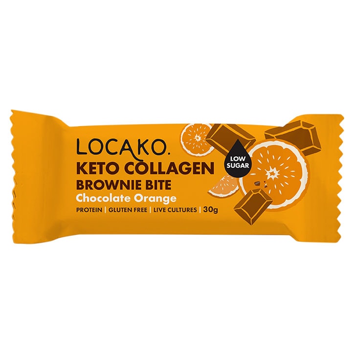 Locako Keto Collagen Brownie Bite Chocolate Orange 30g-1