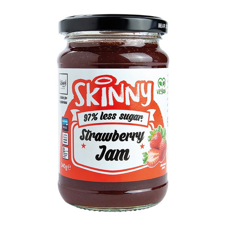 The Skinny Food Co Not Guilty Low Sugar Strawberry Jam 340g-1