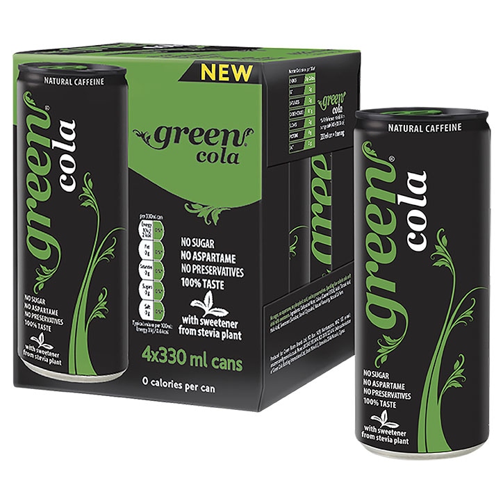 Green Cola Drink 4x 330ml-1