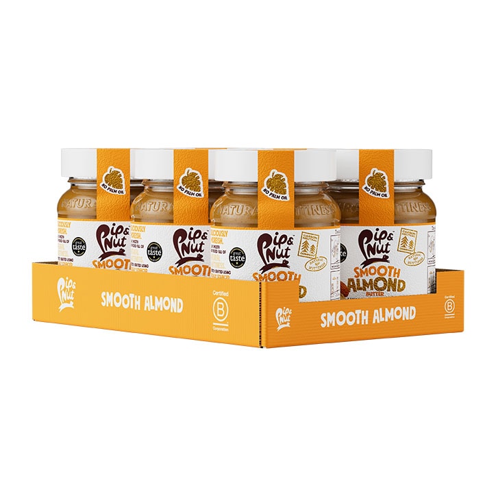 Pip & Nut Smooth Almond Butter 6x 170g-1