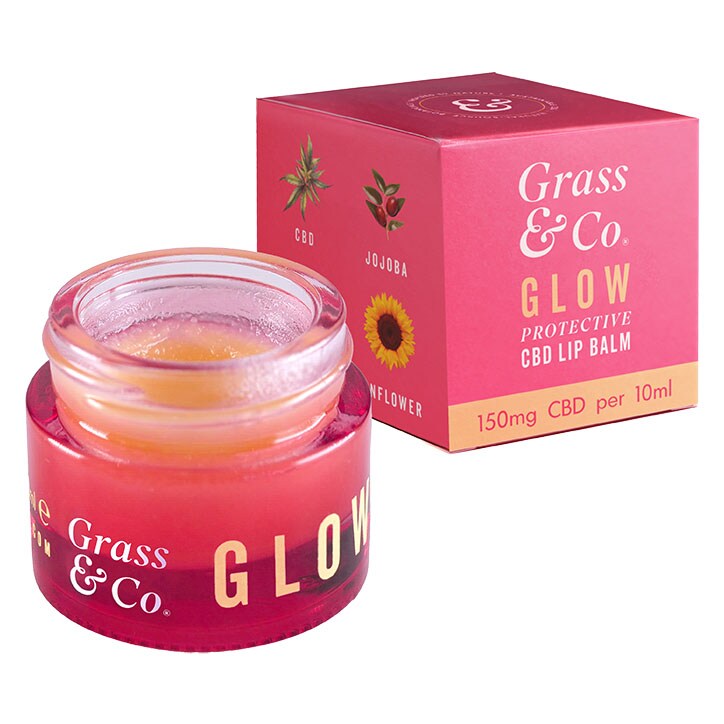 Grass & Co. GLOW Protective 150mg CBD Lip Balm 10ml-1