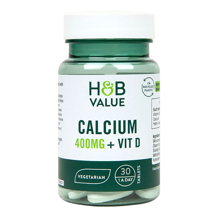 H&B Value Calcium 400mg + Vitamin D 30 Tablets-1