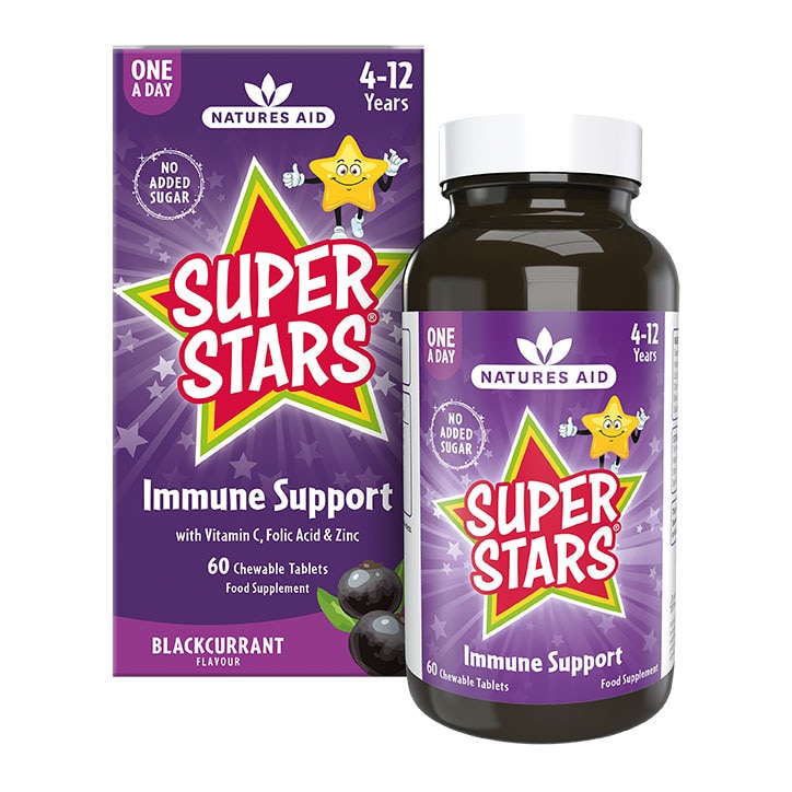 Natures Aid Super Stars Immune Support 60 Tablets-1