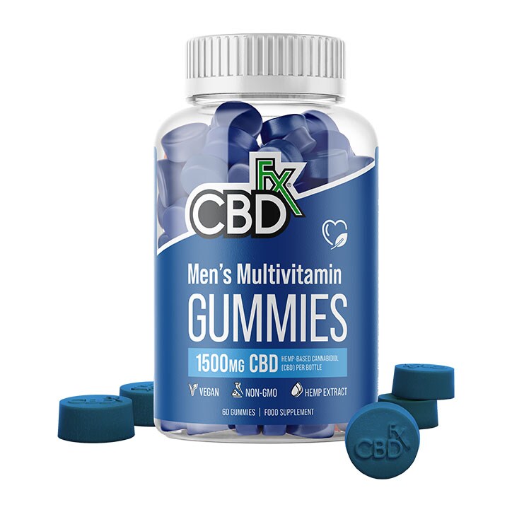 CBDFX Men's Multivitamin CBD Gummies 1500mg 60 Gummies-1
